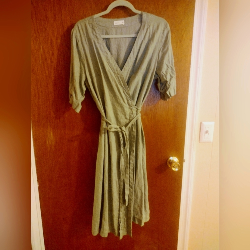 Grae Cove Linen Wrap Dress